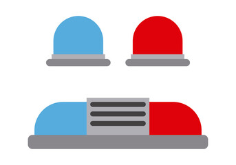 Icono de sirenas de coches de policía y bombero.