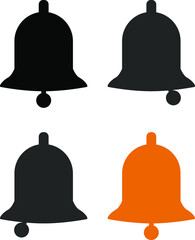 Notification bell icon with appreciation number symbol, social media element, Vector illustration Isolated On Transparent Background. 