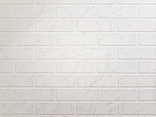 Obraz premium White background Brick wall, smooth clean texture.