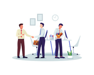Dismissal employee concept illustration