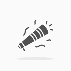 Party Horn icon. Solid or glyph style. Vector illustration. Enjoy this icon for your project.