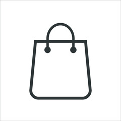 shopping bag on white background