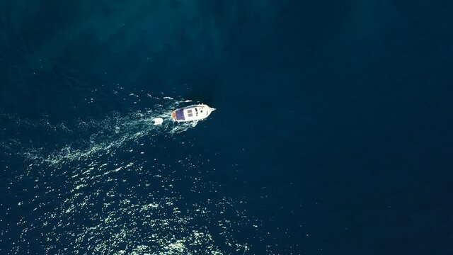 Boat on the Adriatic sea