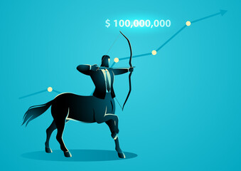 Term Centaur is for company who have a valuation of more than 100 million dollars - obrazy, fototapety, plakaty