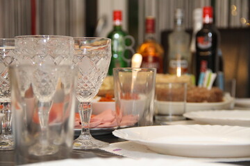 Geburtstag, Feier, Tisch, Glas, Getränke