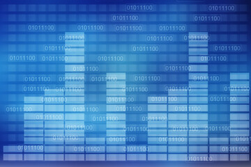 2d illustration futuristic business background pattern graph concept
