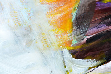 Modern acrylic abstract art on canvas background
