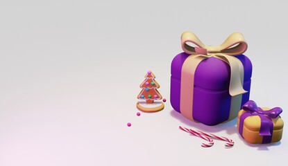 Merry christmas and new year 2022 presents concept