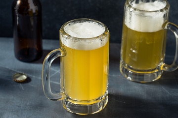 Cold Refreshing Lager Beer in a Mug