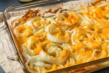 Baked Organic Cheesy Tennessee Onions