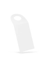 Blank bottle neck hanger mockup