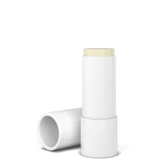 Blank lip balm container mockup - obrazy, fototapety, plakaty