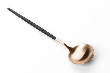 Beautiful tablespoon isolated on a white background