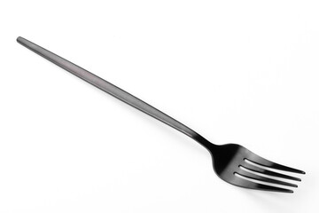 Beautiful dining fork isolated on a white background