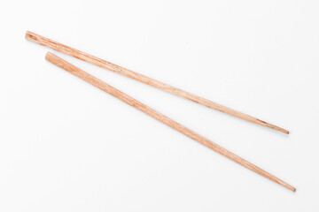 Beautiful sticks for sushi isolated on a white background