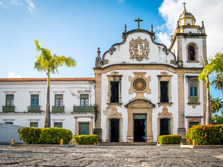 The colonial architecture of Olinda in PE, Brazil.