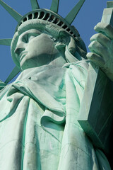 The iconic Statue of Liberty in New York city, USA.