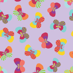 Butterflies on their way to evening snack - obrazy, fototapety, plakaty