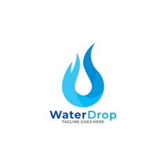 plumbing water logo icon vector template.