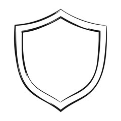 shield grunge sign vector illustration