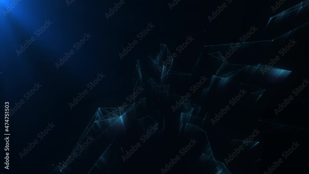 Wall mural technology abstract background particle,graphic background
