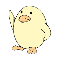 Adorable chick draw