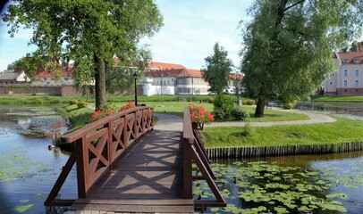 Most na rzece w Barczewie w Polsce 