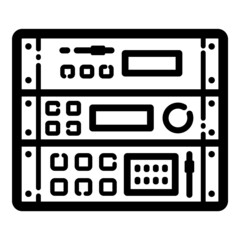 Audio Effect Rack Flat Icon Isolated On White Background