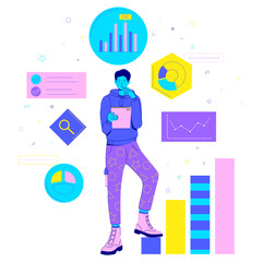 The guy keeps statistics