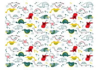 Dinosaur Friends Full Prints