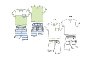 illustration of a shirt and jeans