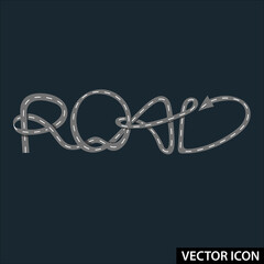 vector text symbol motor road - 474758362