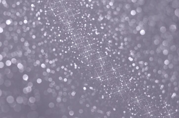 Christmas bokeh in gray. Festive background