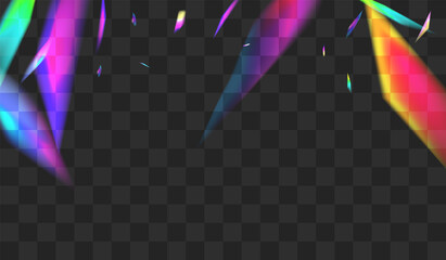 Iridescent Bokeh Vector Transparent Background.