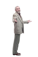 full-length. casual elderly man in business clothes .