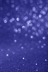 Beautiful very peri bokeh background. Color of the year 2022.