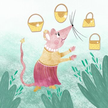 The mouse with lots of handbags