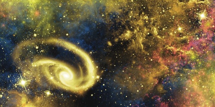 Abstract background, cosmos with dust,fog, stars and nebula