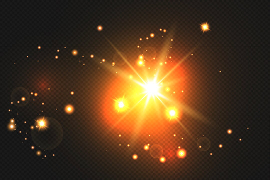 Christmas lights isolated on dark background. Christmas glowing garlands
