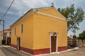 Small church in Lefkimmi, Corfu, Greece