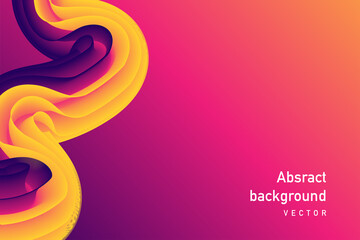 Abstract graphic liquid background. Rainbow shiny wave illustration bright vector design.