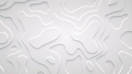 Smooth fractal noise striped elements on the surface. Bright, milky background.