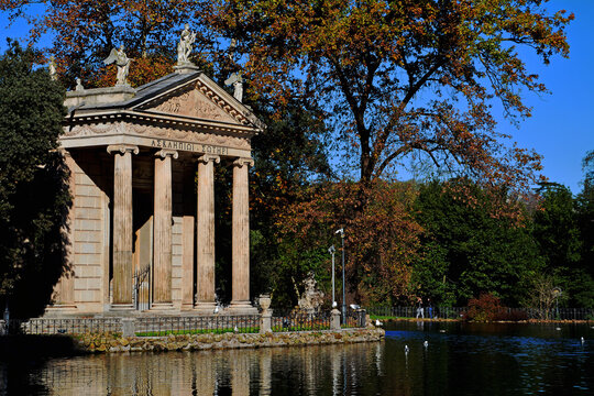 Rom, Villa Borghese &ndash; Tempio di Esculapio (Asklepios Tempel)
