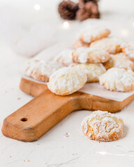 lemon cookies on a table