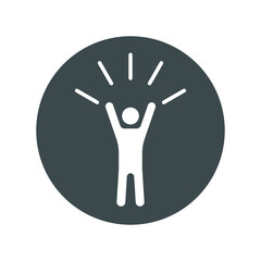 Self-Confidence icon. Monochrome element illustration. Self-Confidence icon design from soft skills collection. Web design, apps, software and print usage.