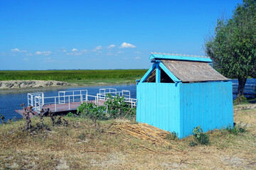 Fototapeta na wymiar Letea Village in Danube Delta, Romania, Europe 