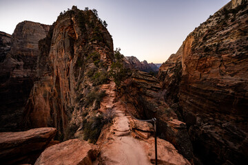 Chain Support On Angels Landing Trail