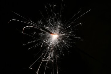 Sparkler. Abstract background for Christmas and Happy New Year 2022.