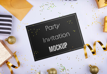 Party Invitation Mockup