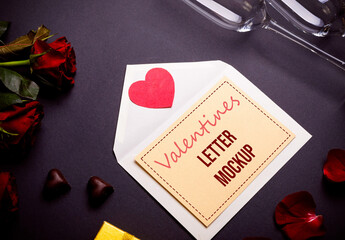 Valentine's Letter Mockup